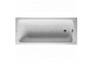 Duravit D-Code Bathtub D-Code 1700x750mm white outlet in foot area
