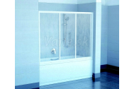 Ravak AVDP3-160 vaňová zástena, posuvné trojdielne dvere, Satin, výplň vzor Rain