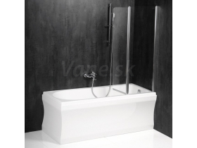 Polysan PALOMA vaňová zástena 900mm, číre sklo