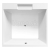 Polysan CAME štvorcová vaňa s konštrukciou 175x175x50cm, biela