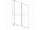 Hopa line ALVOR vaňová zástena 120x135 cm, hliník chróm, zalamovacie, číre sklo