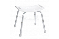 Ridder Kúpeľňová stolička, nastavitelná výška, biela