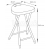 Sapho Kúpeľňová stolička 30x46,5x29,3 cm, biela