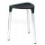 Gedy YANNIS kúpeľňová stolička, 37x43,5x32,3 cm, čierna