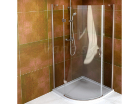 Gelco LEGRO štvrťkruhová sprchová zástena 900x900mm, číre sklo