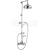 Sapho SASSARI sprchový stĺp s termost. bat., mydeľnička, v. 1250mm, chróm