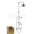 Sapho VIENNA sprchový stĺp s pák. batériou, mydeľnička, v. 1267mm,bronz
