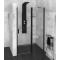 Polysan ZOOM LINE BLACK sprchové dvere 1300mm, číre sklo