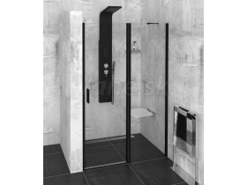 Polysan ZOOM LINE BLACK sprchové dvere 1100mm, číre sklo