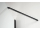 Polysan ZOOM LINE BLACK štvrťkruhová sprchová zástena 900x900mm, Číre sklo, pravá