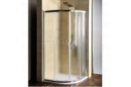 Gelco AKCE štvrťkruhová sprchová zástena 900x900x1900mm, sklo BRICK+vanička Tecmi 90