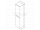 Sapho MEDIENA skrinka vysoká 35x140x30cm, 2x dvierka, ľavá/pravá, biela matná/dub grap