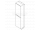 Sapho MEDIENA skrinka vysoká 40x140x20cm, 2x dvierka, ľavá/pravá, biela matná/dub grap