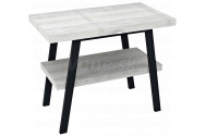 Sapho TWIGA umývadlový stolík 80x72x50 cm, čierna matná/dub starobiely
