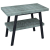 Sapho TWIGA umývadlový stolík 90x72x50 cm, čierna matná/Aquamarine