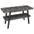 Sapho TWIGA umývadlový stolík 120x72x50 cm, čierna matná/štiepaný kameň