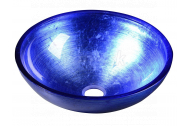 Sapho MURANO BLU sklenené umývadlo 40x14cm, modré