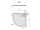 Polysan LUSSA sprchová vanička z liateho mramoru so záklopom, štvrťkruh 90x90x4cm, R550