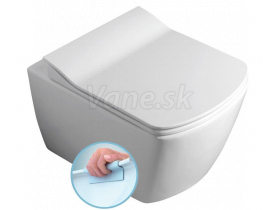 Sapho GLANC závesná WC misa, Rimless, 37x51,5 cm, biela