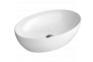 GSI PURA keramické umývadlo na dosku 60x42 cm, biela ExtraGlaze