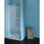 Polysan EASY LINE otočné sprchové dvere 880-1020mm, sklo BRICK