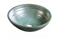 Sapho ATTILA keramické umývadlo, priemer 42,5cm, keramické, zelena meď