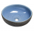 Sapho PRIORI keramické umývadlo, priemer 41cm, 15cm, modrá/šedá