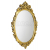 Sapho DESNA zrkadlo v ráme, 80x100cm, zlatá Antique