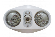 Sapho Stropný kúpeľňový infraohrievač s osvetlením a ventilátorom, 630 W, biela