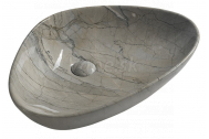 Sapho DALMA keramické umývadlo 58,5x14x39 cm, grigio