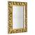 Sapho ZEEGRAS zrkadlo v ráme, 70x100cm, zlatá