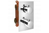 Sapho KIMURA Podomietková sprchová termostatická batéria, box, 2 výstupy, chróm
