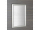 Sapho ESTA zrkadlo v drevenom ráme 580x780mm, strieborná s prúžkom