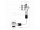 Bruckner Vaňová súprava s napúšťaním, bovden, dĺžka 550mm, zátka 72mm,chróm