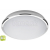 Sapho SILVER stropné LED svietidlo 10W, 230V, priemer 28cm, studená biela, chróm