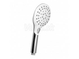 Sapho Ručná sprcha s tlačidlom, 6 režimov sprchovania, 257mm, ABS/chróm,biela