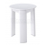 Aqualine TRIO kúpeľňová stolička, priemer 33x40 cm, biely