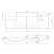 Mereo Nábytkové dvojumývadlo, 121x46x14 cm, liaty mramor, biele