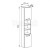 Mereo Leny, kúpeľňová skrinka vysoká 170 cm, biela, pravá
