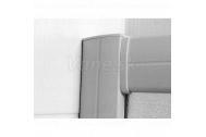 Mereo Sprchový kút, Kora, štvrťkruh, 80 cm, R550, biely ALU, sklo Grape