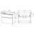 Mereo Mailo, kúpeľňová skrinka, biela, 2 zásuvky, 810x700x480 mm