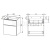 Mereo Mailo, kúpeľňová skrinka, umývadlo z liateho mramoru,, antracit, 2 zásuvky, 610x700x