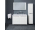 Mereo Mailo, kúpeľňová skrinka, umývadlo z liateho mramoru, antracit, 4 zásuvky, 1210x700x