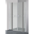 Arttec COMFORT F4 Sprchové lietacie dvere do niky 118 - 123 x 195 cm,sklo Číre,rám Chróm