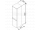 Ravak CLASSIC SB-350 stĺp, vysoká kúpeľňová skrinka bočná Pravá biela 35x120x37