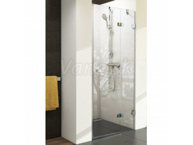 Ravak BRILLIANT BSD2-100 A-R, 2-dielne sprchové dvere do niky 100 P,Chróm,Transpar+vešiak