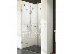 Ravak BRILLIANT BSD3-110 A-L, 3-dielne sprchové dvere do niky 110cm ĽAVÉ,Chróm,Transparent