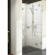 Ravak BRILLIANT BSD3-110 A-R, 3-dielne sprchové dvere do niky 110cm PRAVÉ,Chróm,Transparen