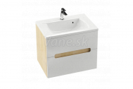 Ravak CLASSIC II SD 600 umývadlová skrinka capuccino/biela lesklá,do kúpeľne