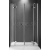 Roth GDN2 110x200cm dvojkrídlové dvere do niky, profil Brillant, číre sklo